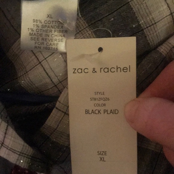 Plaid Lightweight Flannel Style Shirt - Picture 8 of 8